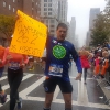 Durante la New York Marathon 2017
